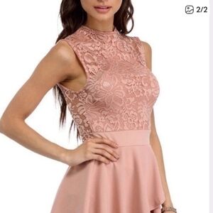 Windsor Blush Lace Detail Dress